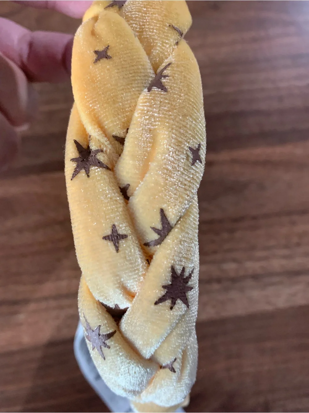 Disney Hercules Yellow Braided Headband with Star Accents